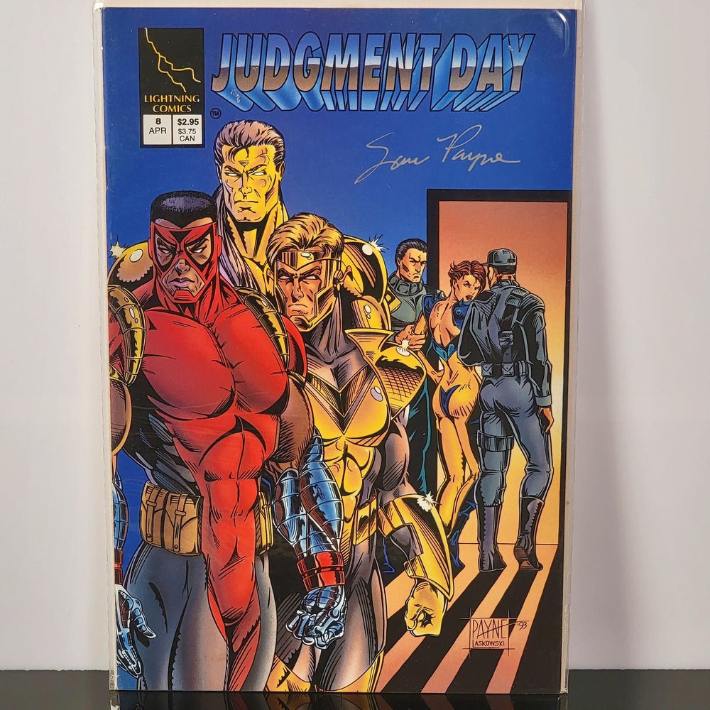 Lightning Comics Judgement Day #8 Signed by Sam Payne‎ 1994 1st Printing NM